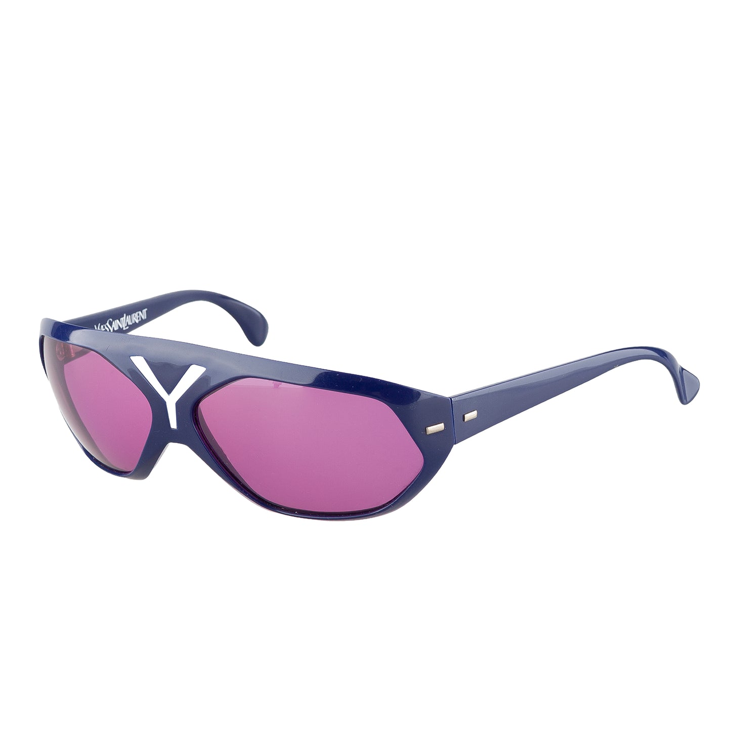 YSL Yves Saint Laurent RARE 80's Navy Sunglasses