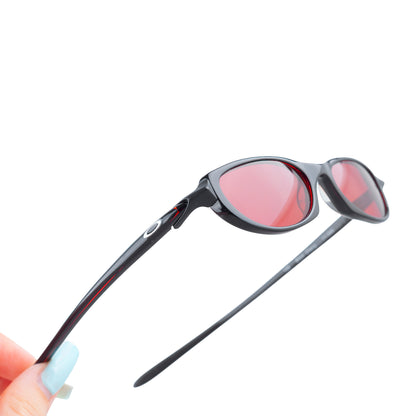 Oakley "Black Cherry" Red Lenses Vintage Sunglasses