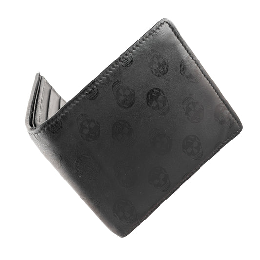 Alexander McQueen 2021 Biker Black Skull Wallet