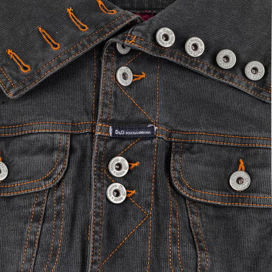 Dolce & Gabbana Multi-button Dark Denim Jacket