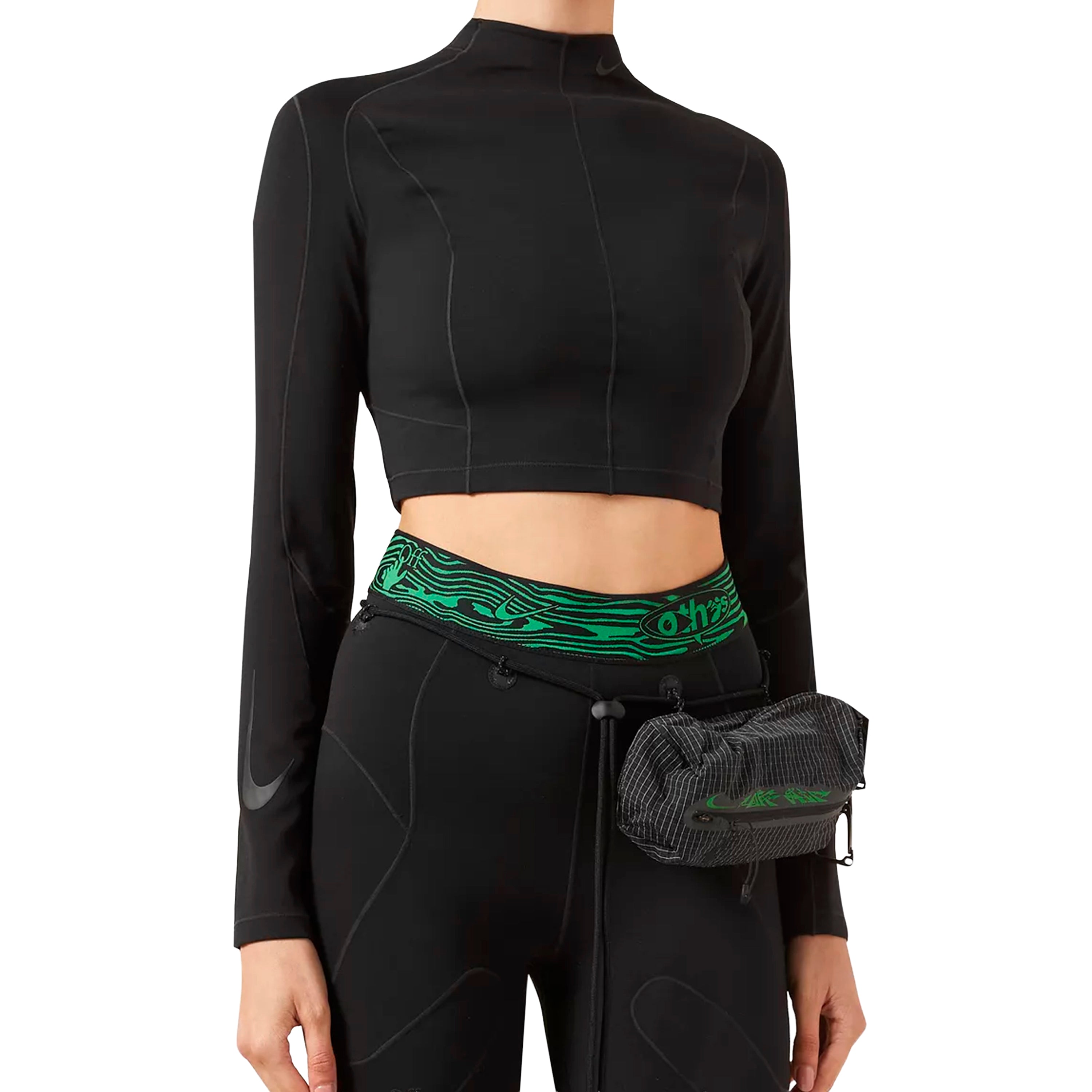 NIKE X OFF-WHITE Crop Top in Dri-Fit Nylon