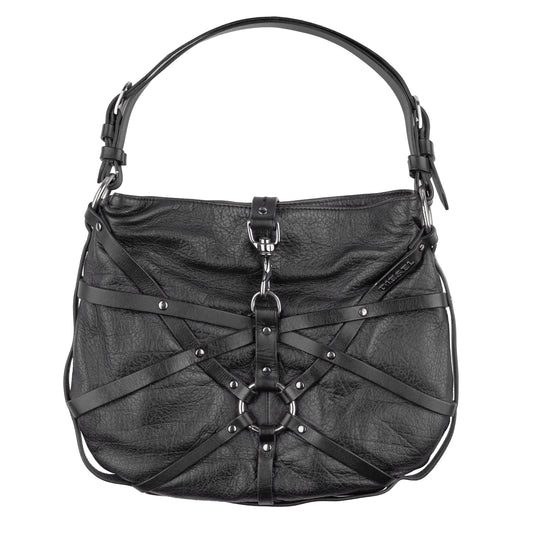Diesel Bondage Vintage Black Leather Bag