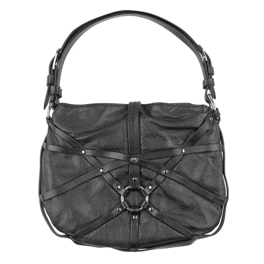 Diesel Bondage Vintage Black Leather Bag