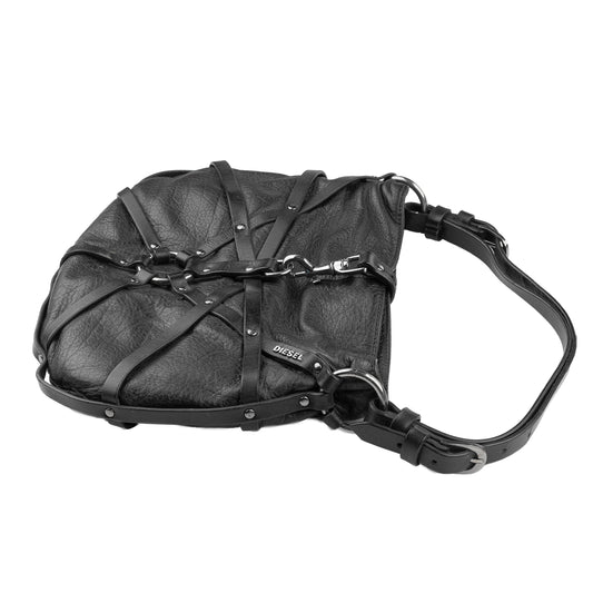 Diesel Bondage Vintage Black Leather Bag