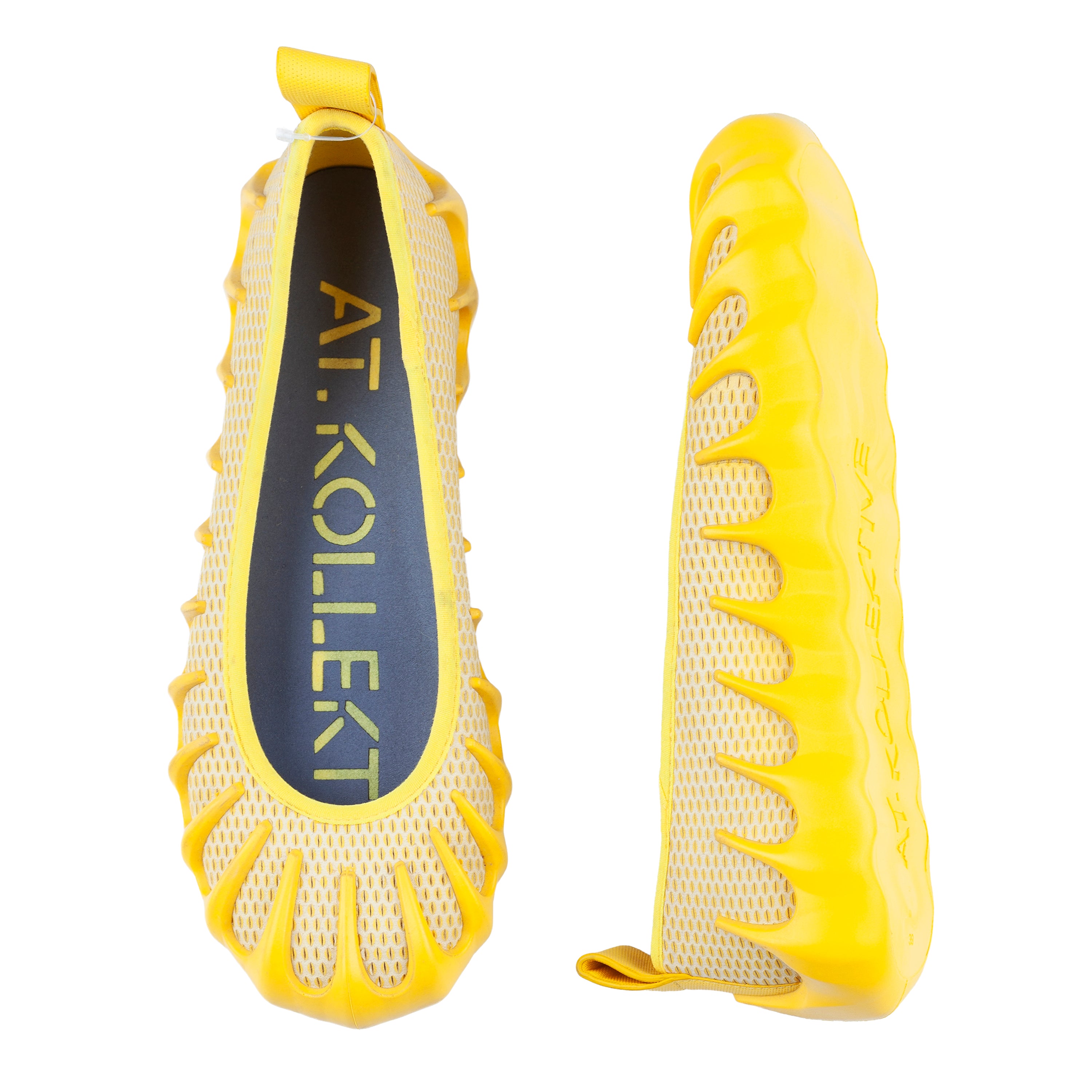 Nina Christen x At.Kollektive Plasma X Ballerina Bumblebee Yellow Slip Ons Ballerinas
