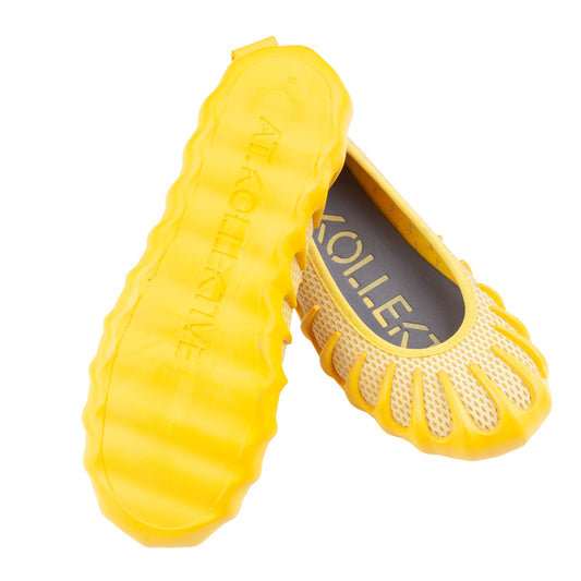 Nina Christen x At.Kollektive Plasma X Ballerina Bumblebee Yellow Slip Ons Ballerinas