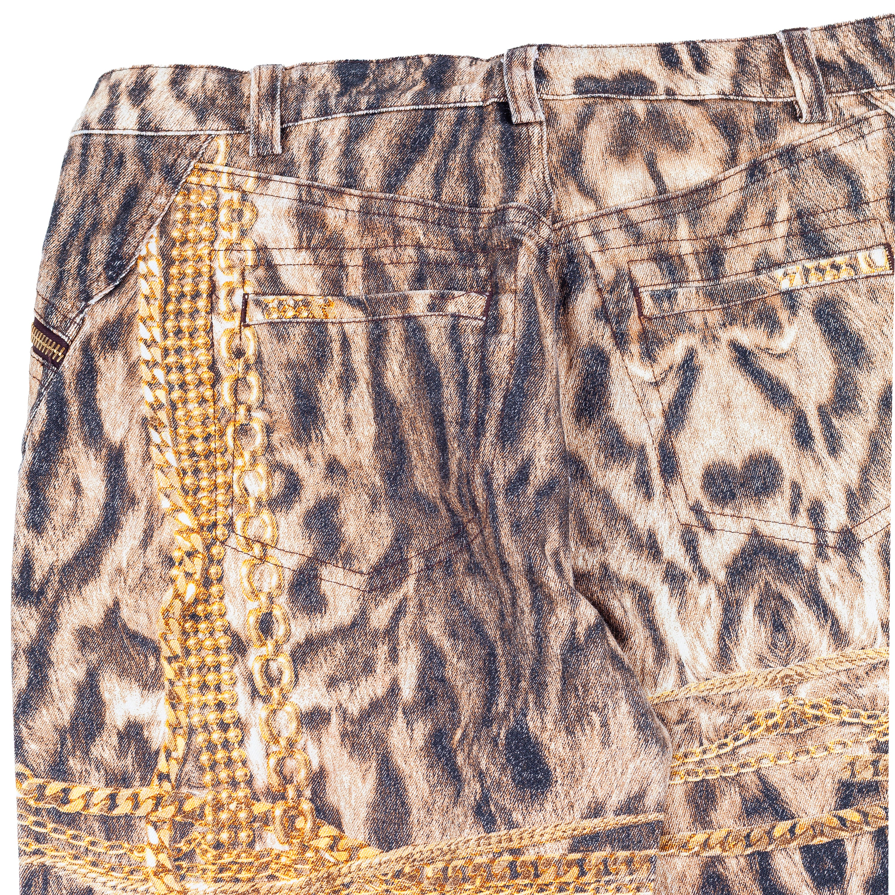 Roberto Cavalli F/W 2003 Gold Legacy Leopard Pants