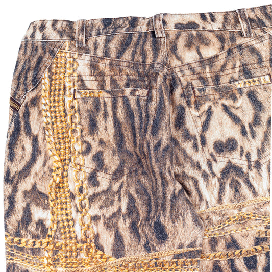 Roberto Cavalli F/W 2003 Gold Legacy Leopard Pants