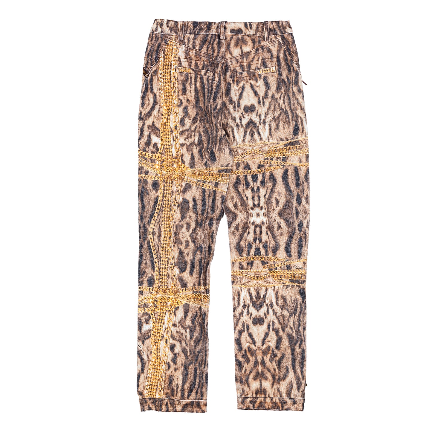 Roberto Cavalli F/W 2003 Gold Legacy Leopard Pants