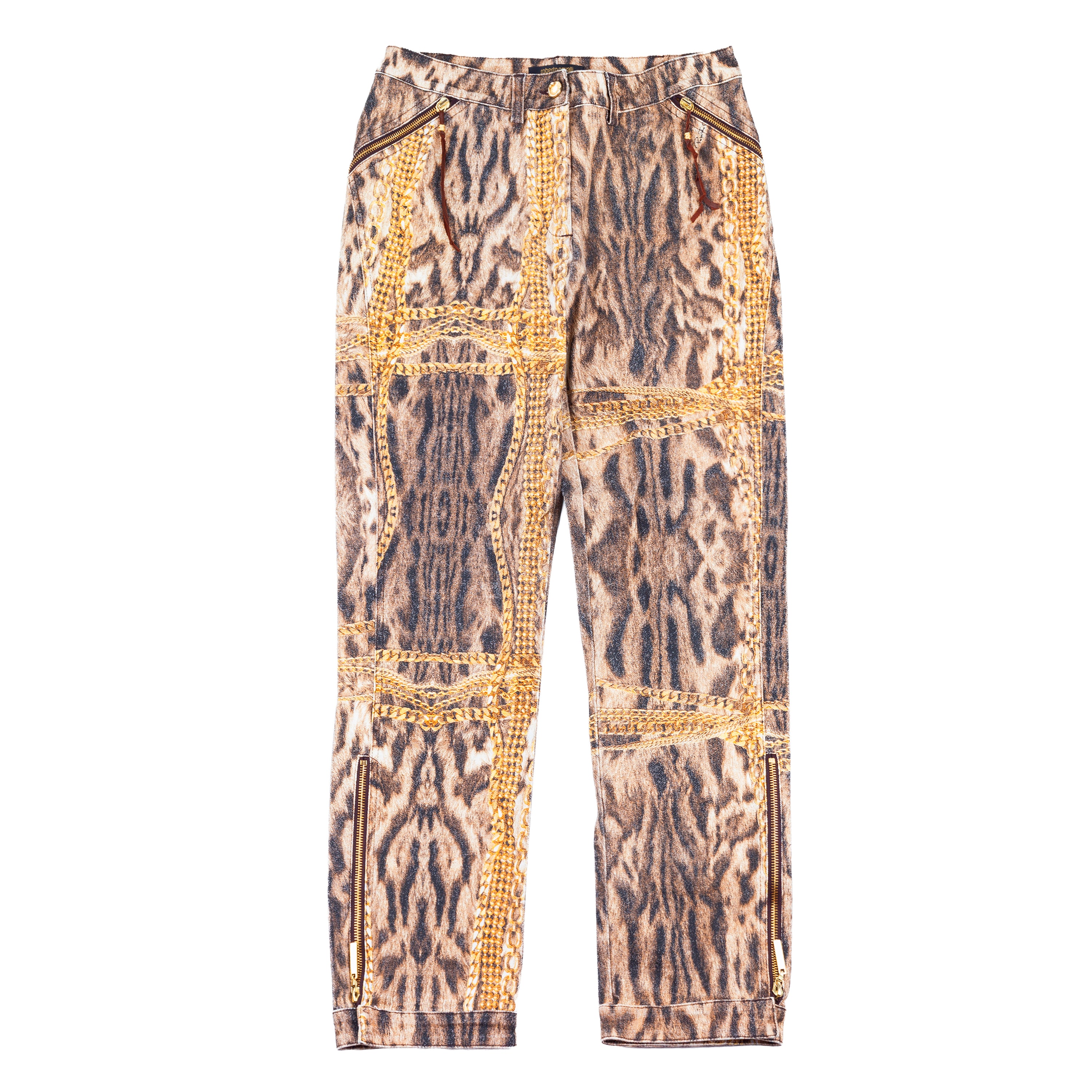 Roberto Cavalli F/W 2003 Gold Legacy Leopard Pants