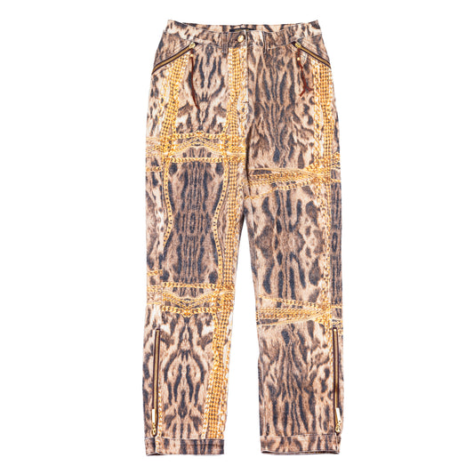 Roberto Cavalli F/W 2003 Gold Legacy Leopard Pants