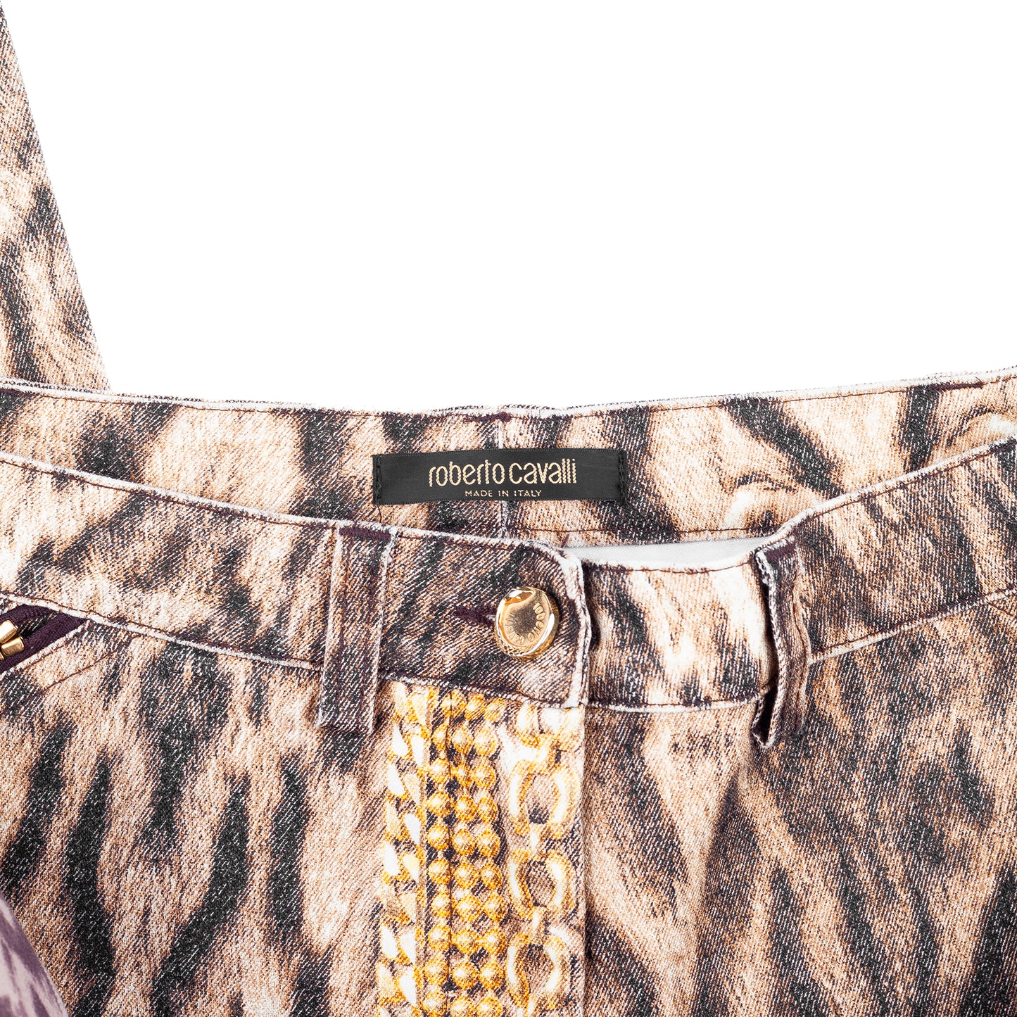 Roberto Cavalli F/W 2003 Gold Legacy Leopard Pants