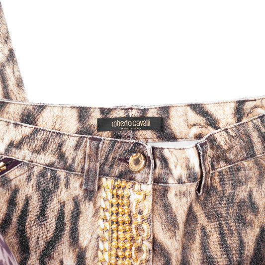 Roberto Cavalli F/W 2003 Gold Legacy Leopard Pants
