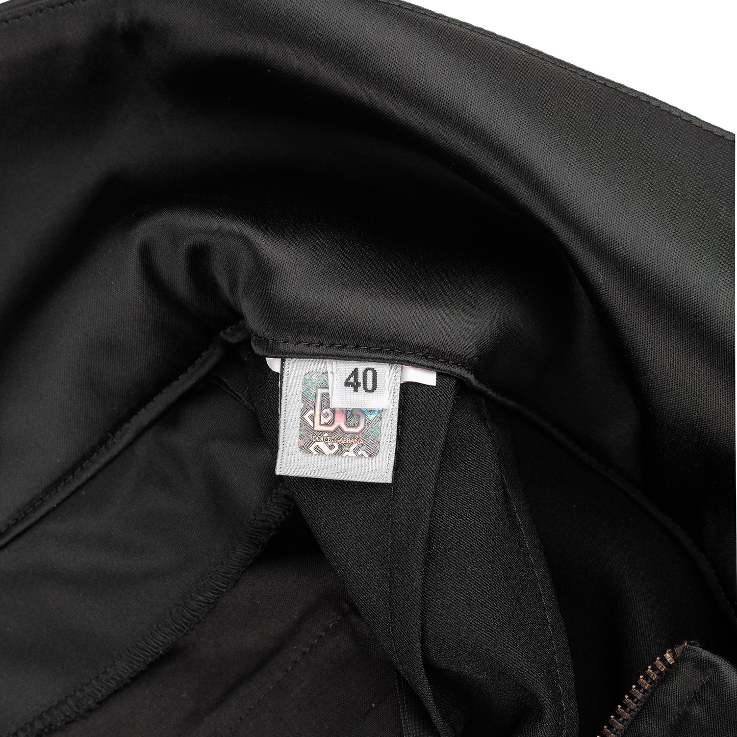 Dolce & Gabbana Black Corset Pencil Skirt