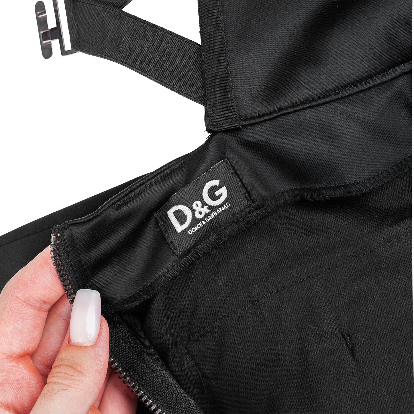 Dolce & Gabbana Black Corset Pencil Skirt
