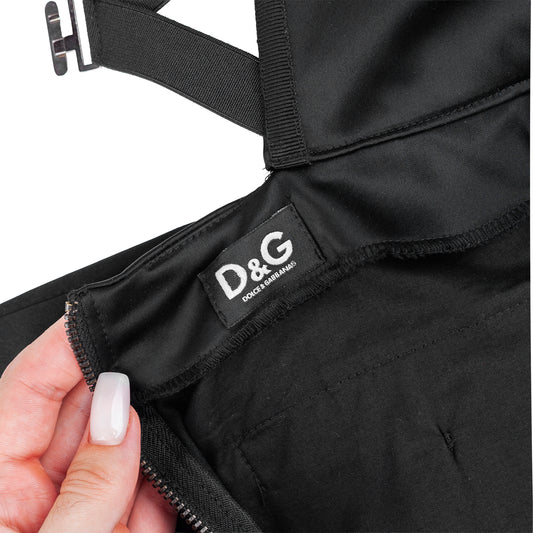 Dolce & Gabbana Black Corset Pencil Skirt