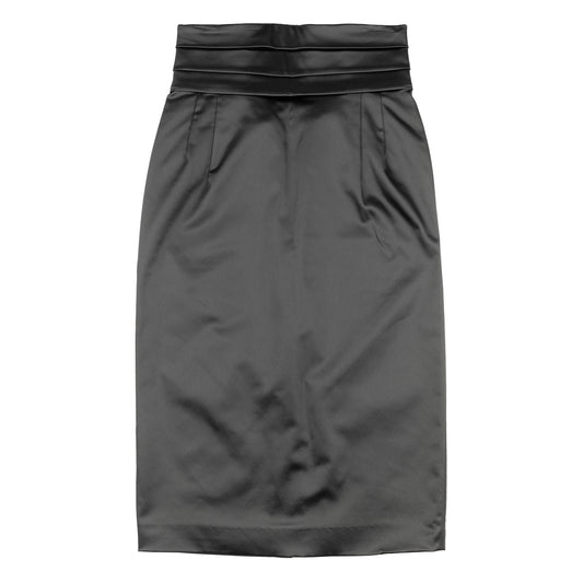 Dolce & Gabbana Black Corset Pencil Skirt