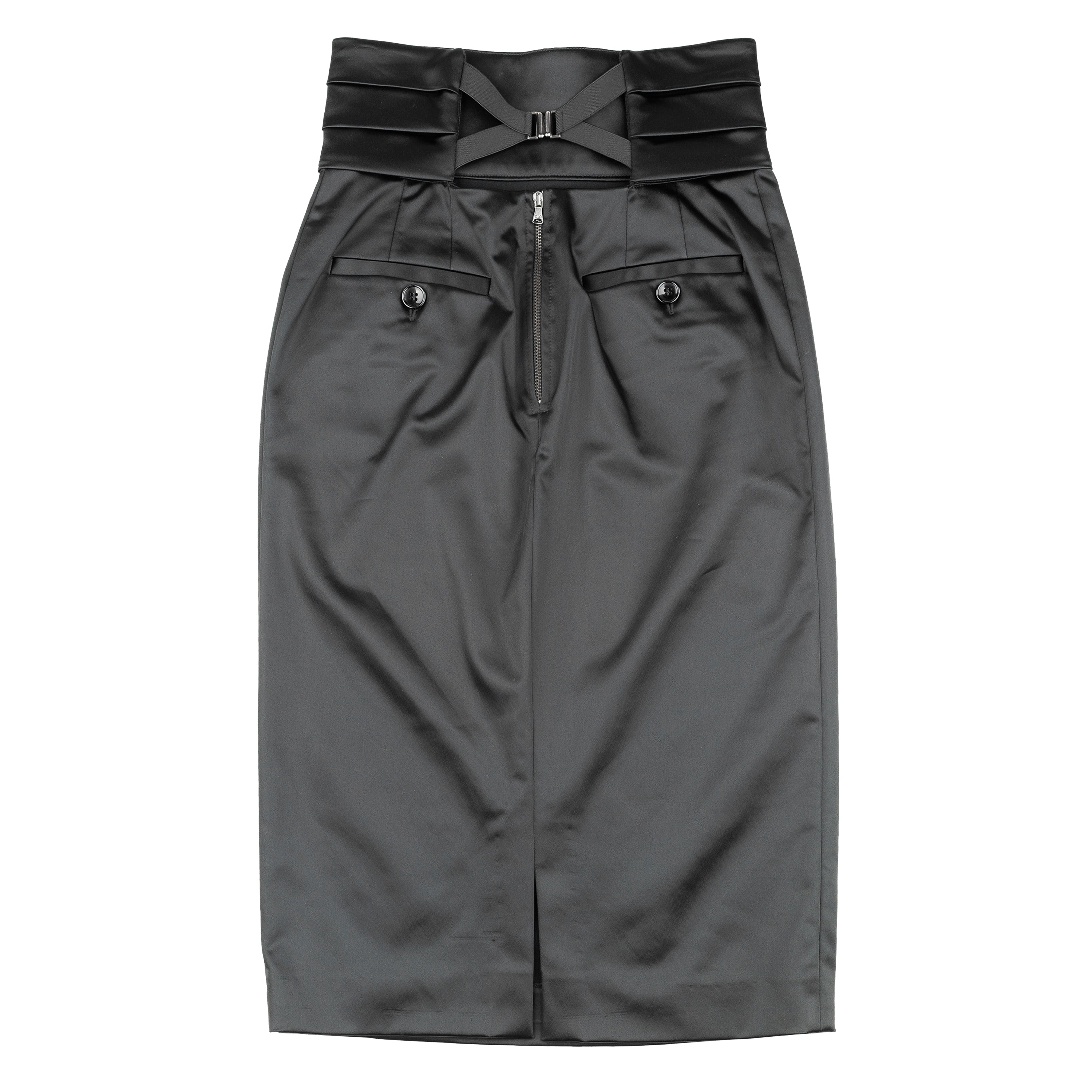 Dolce & Gabbana Black Corset Pencil Skirt