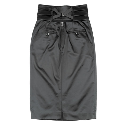Dolce & Gabbana Black Corset Pencil Skirt