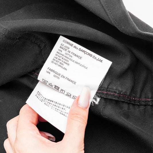 CDG x Le Laboureur 2019 Long Black Work Jacket