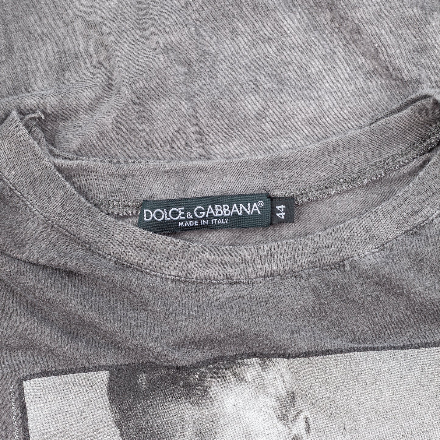 Dolce & Gabbana Steve McQueen Printed Gray T-Shirt