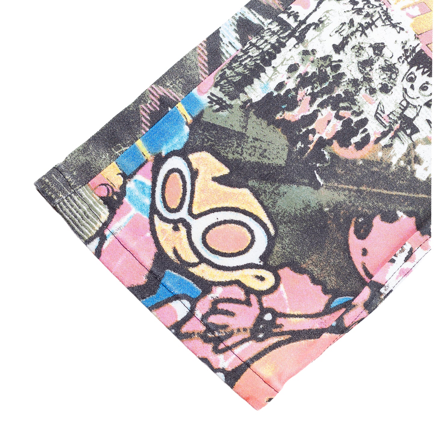 Roberto Cavalli Angels Graffiti Comic Printed Pants
