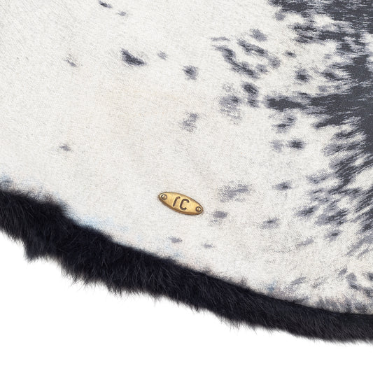 Roberto Cavalli Animal Print Faux Fur Trim Bag
