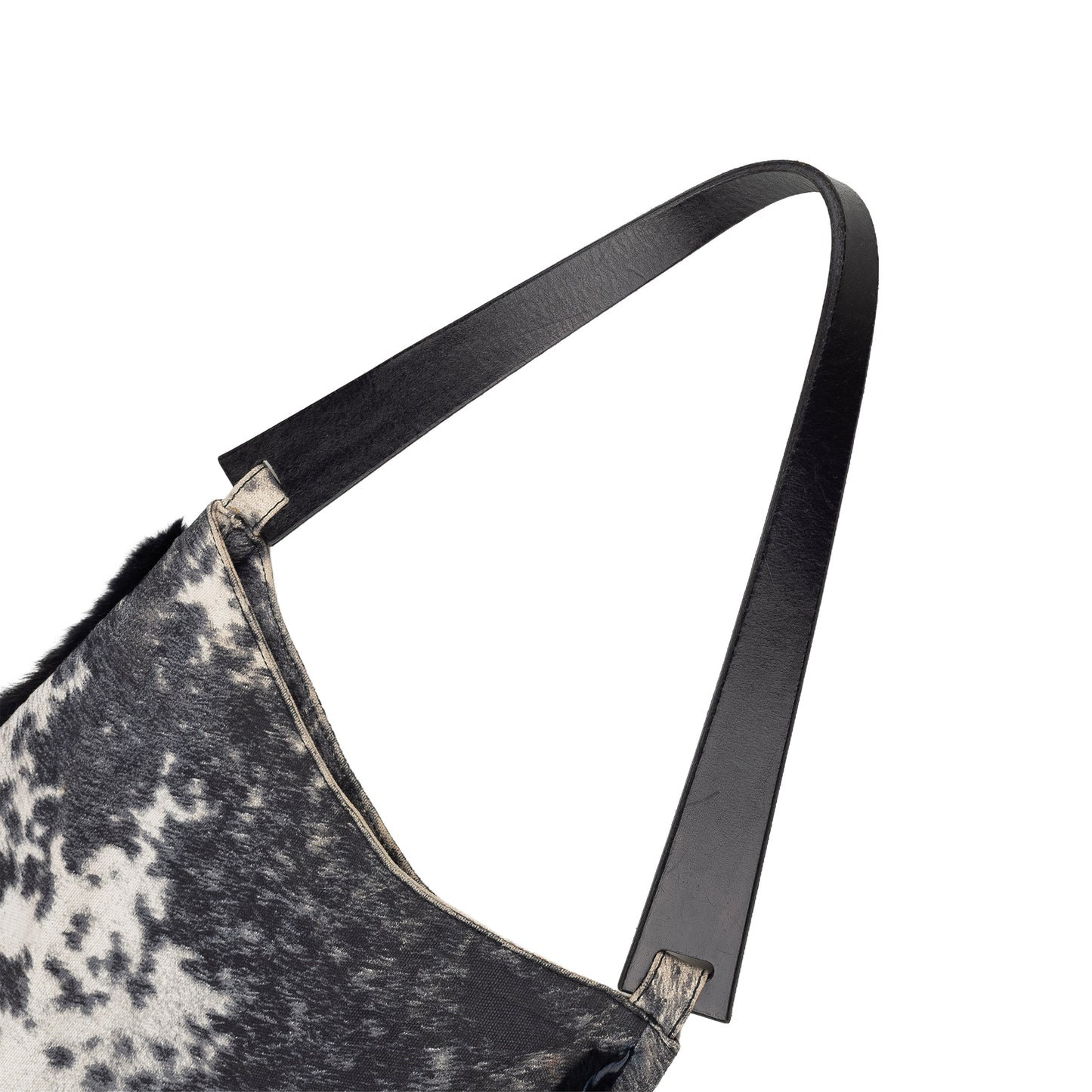 Roberto Cavalli Animal Print Faux Fur Trim Bag