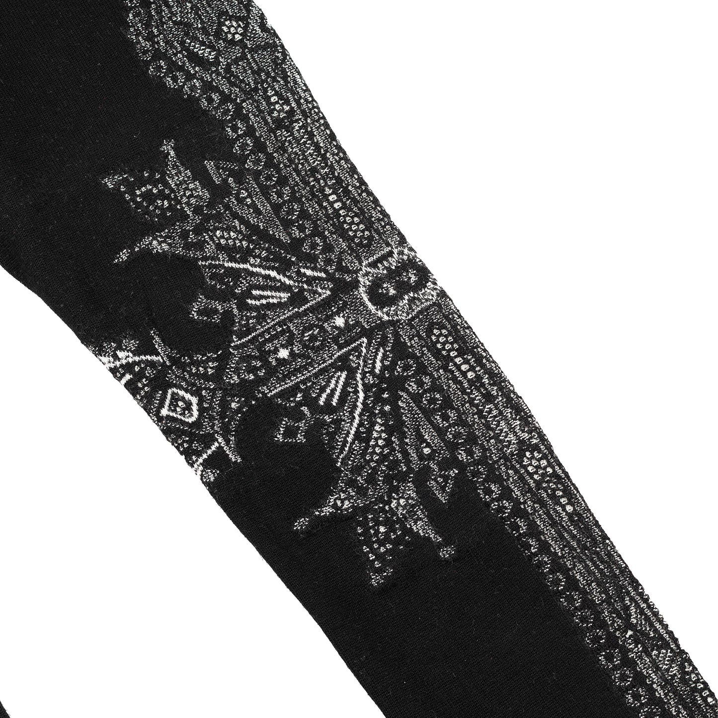 Rare Alexander McQueen FW2010 Black Wool Cross Leggings