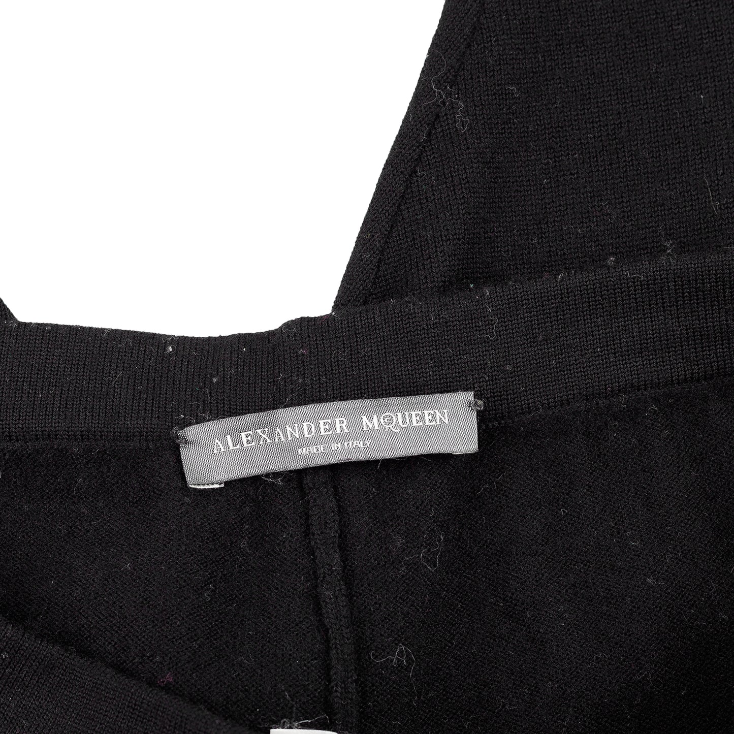 Rare Alexander McQueen FW2010 Black Wool Cross Leggings