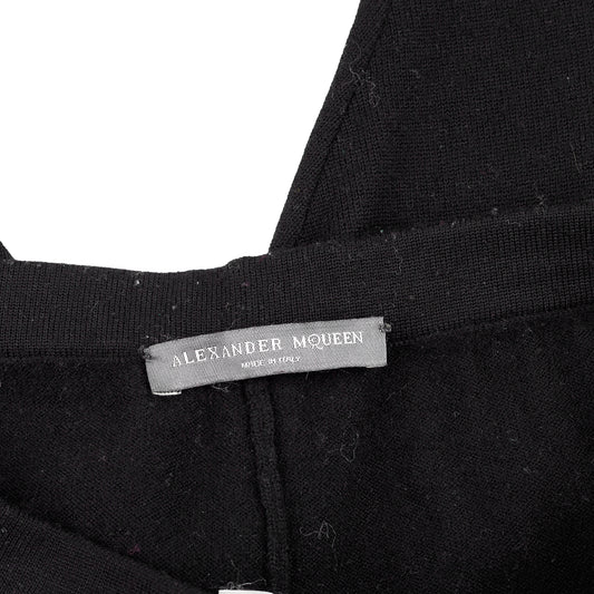 Rare Alexander McQueen FW2010 Black Wool Cross Leggings