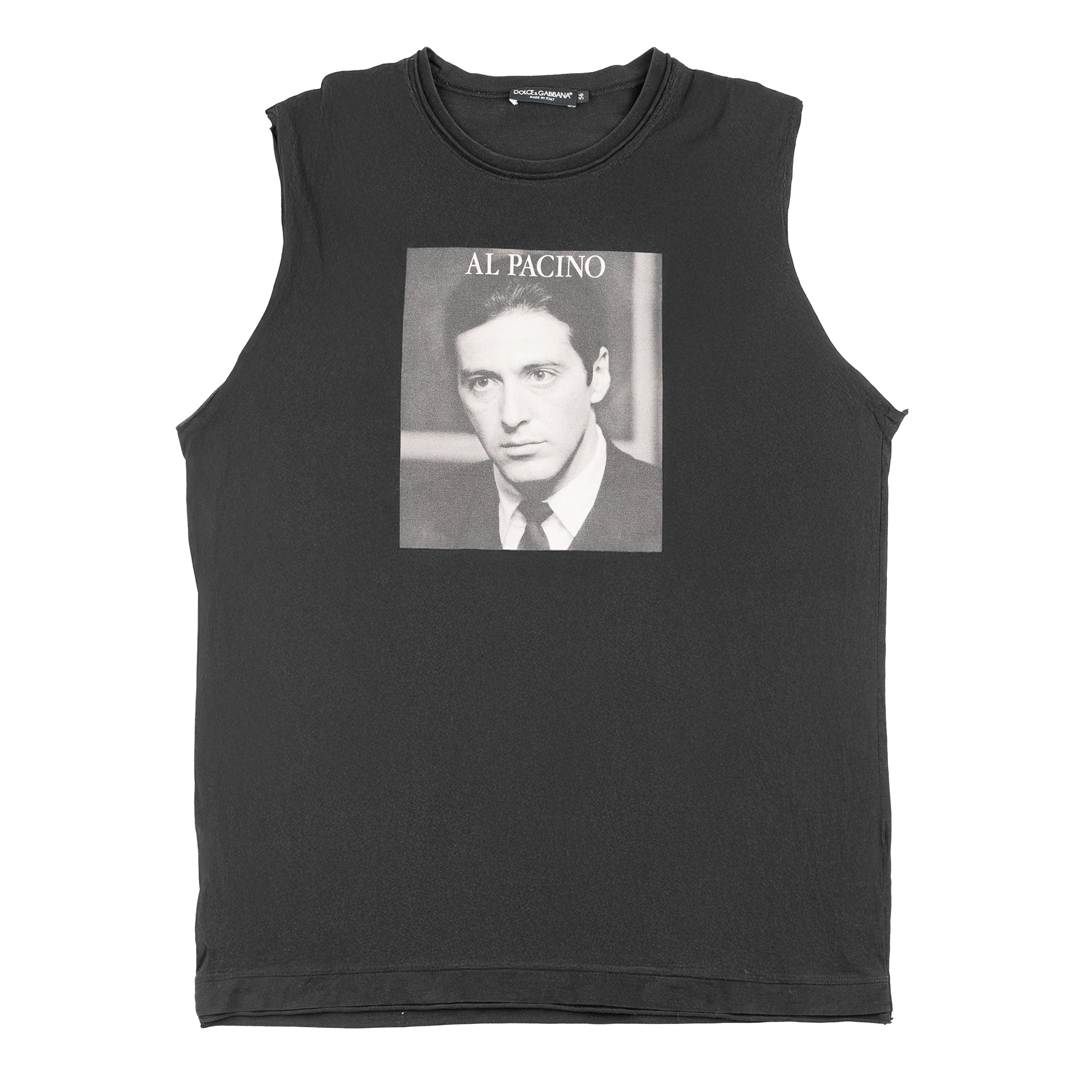 Dolce & Gabbana Al Pacino Distressed Black Tank Top