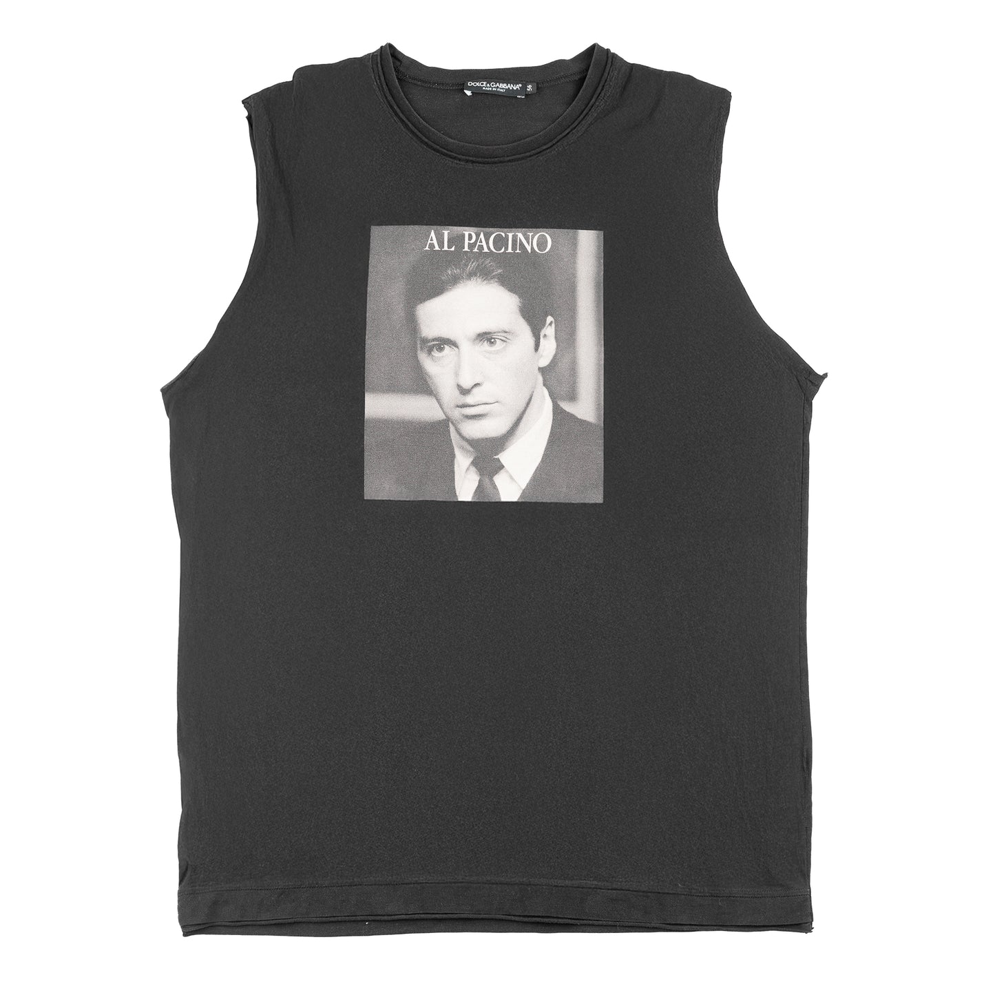 Dolce & Gabbana Al Pacino Distressed Black Tank Top