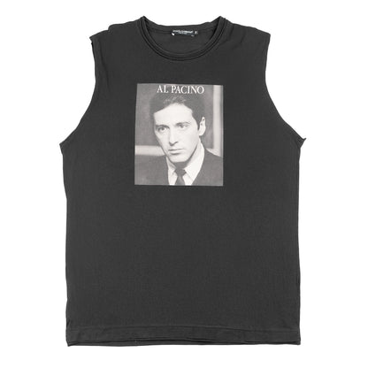 Dolce & Gabbana Al Pacino Distressed Black Tank Top