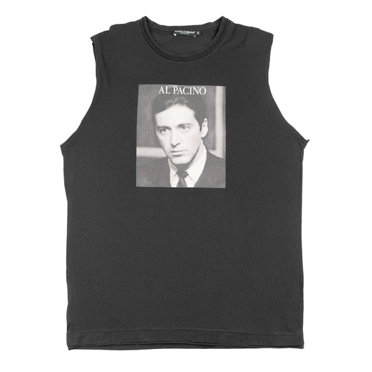 Dolce & Gabbana Al Pacino Distressed Black Tank Top