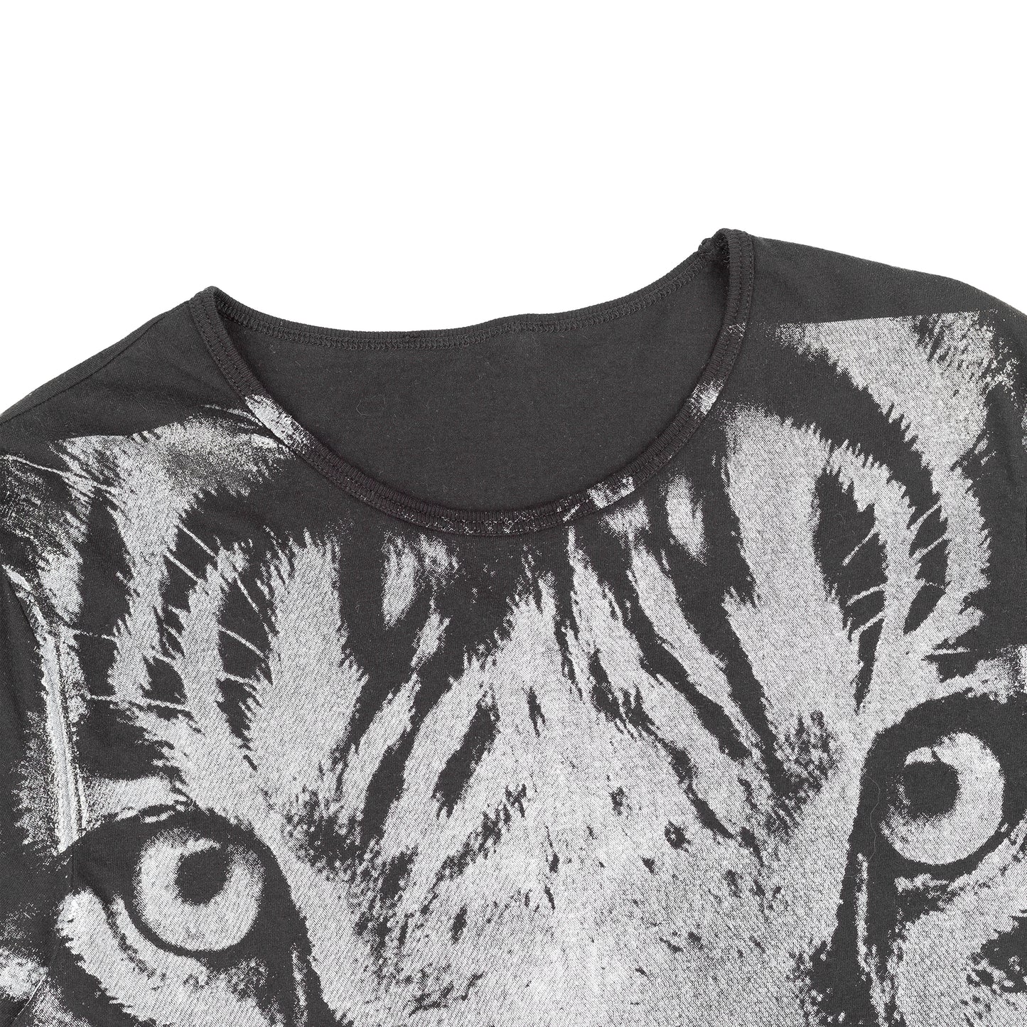 Just Cavalli Tiger Print Black T-Shirt