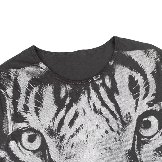 Just Cavalli Tiger Print Black T-Shirt