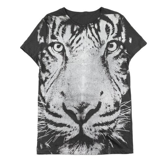 Just Cavalli Tiger Print Black T-Shirt