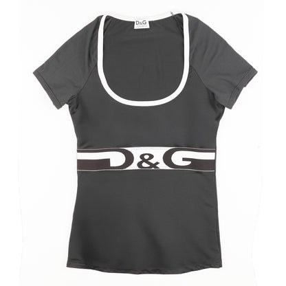 Dolce & Gabbana Underwear Black Low Neck Top
