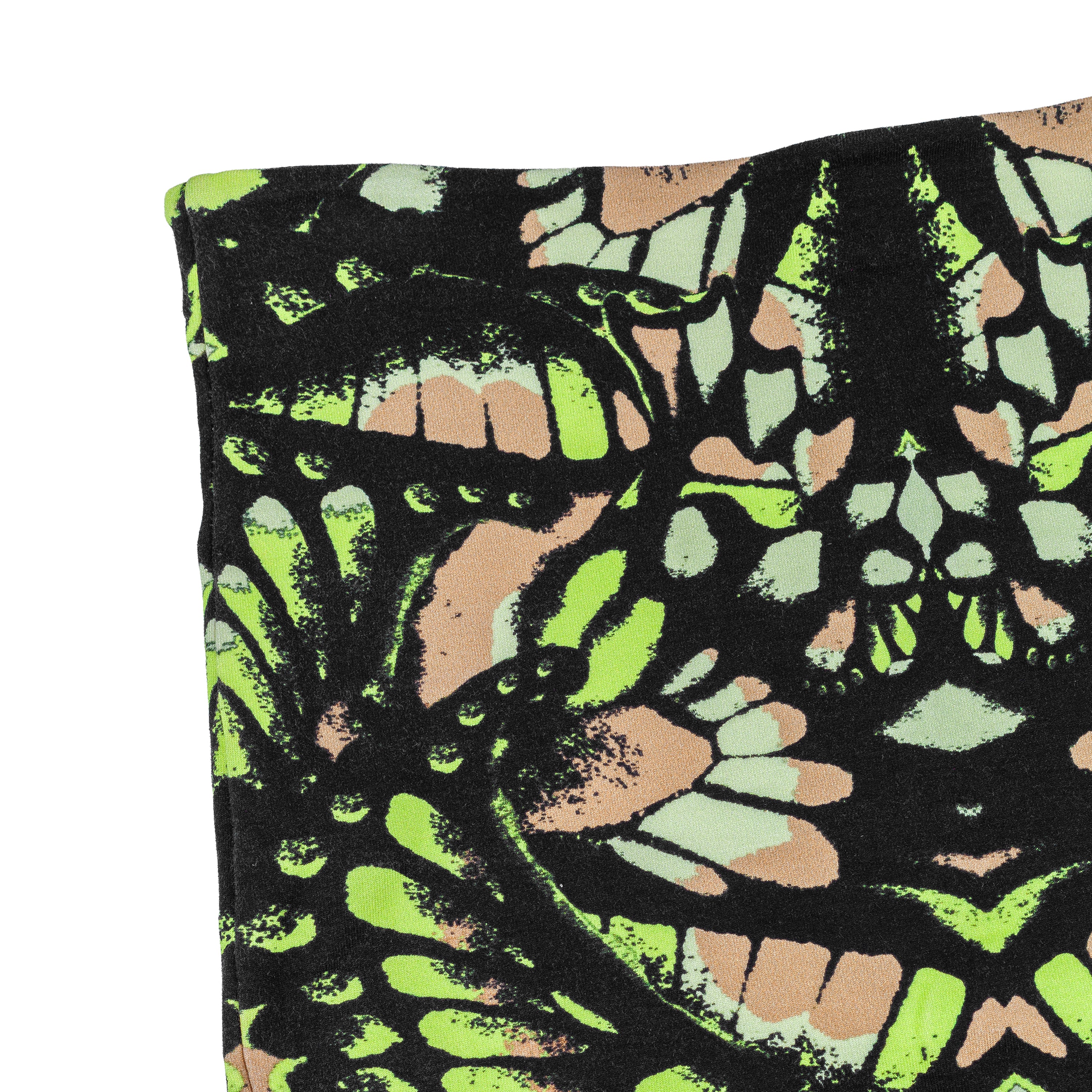 Alexander McQueen Butterfly Print Adjusted Midi Skirt
