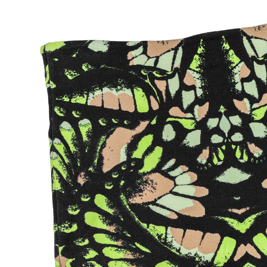 Alexander McQueen Butterfly Print Adjusted Midi Skirt