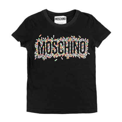 Moschino Pills Print Black T-Shirt