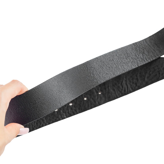 Diesel Vintage "777" Purple Glitter Buckle Black Leather Belt