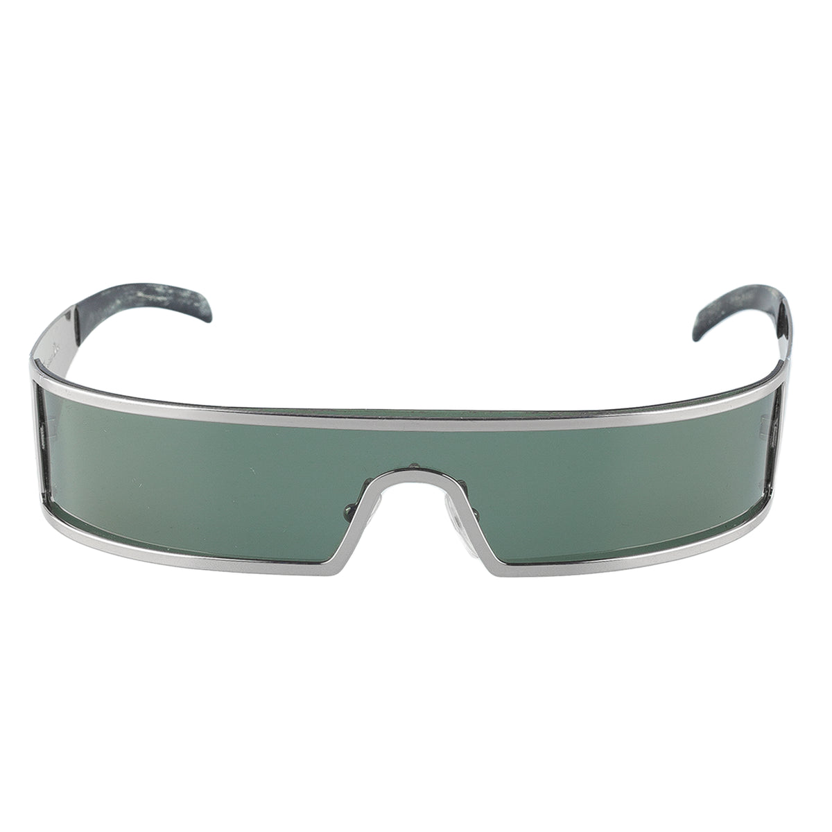 Christian Dior "Dior Punk" Silver Shield Sunglasses 3Y6W7