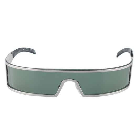 Christian Dior "Dior Punk" Silver Shield Sunglasses 3Y6W7