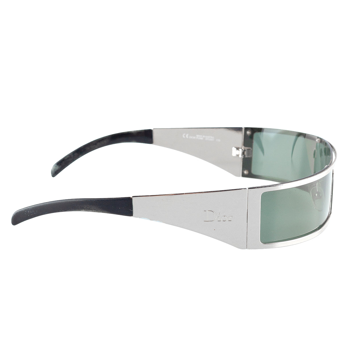 Christian Dior "Dior Punk" Silver Shield Sunglasses 3Y6W7