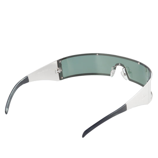 Christian Dior "Dior Punk" Silver Shield Sunglasses 3Y6W7