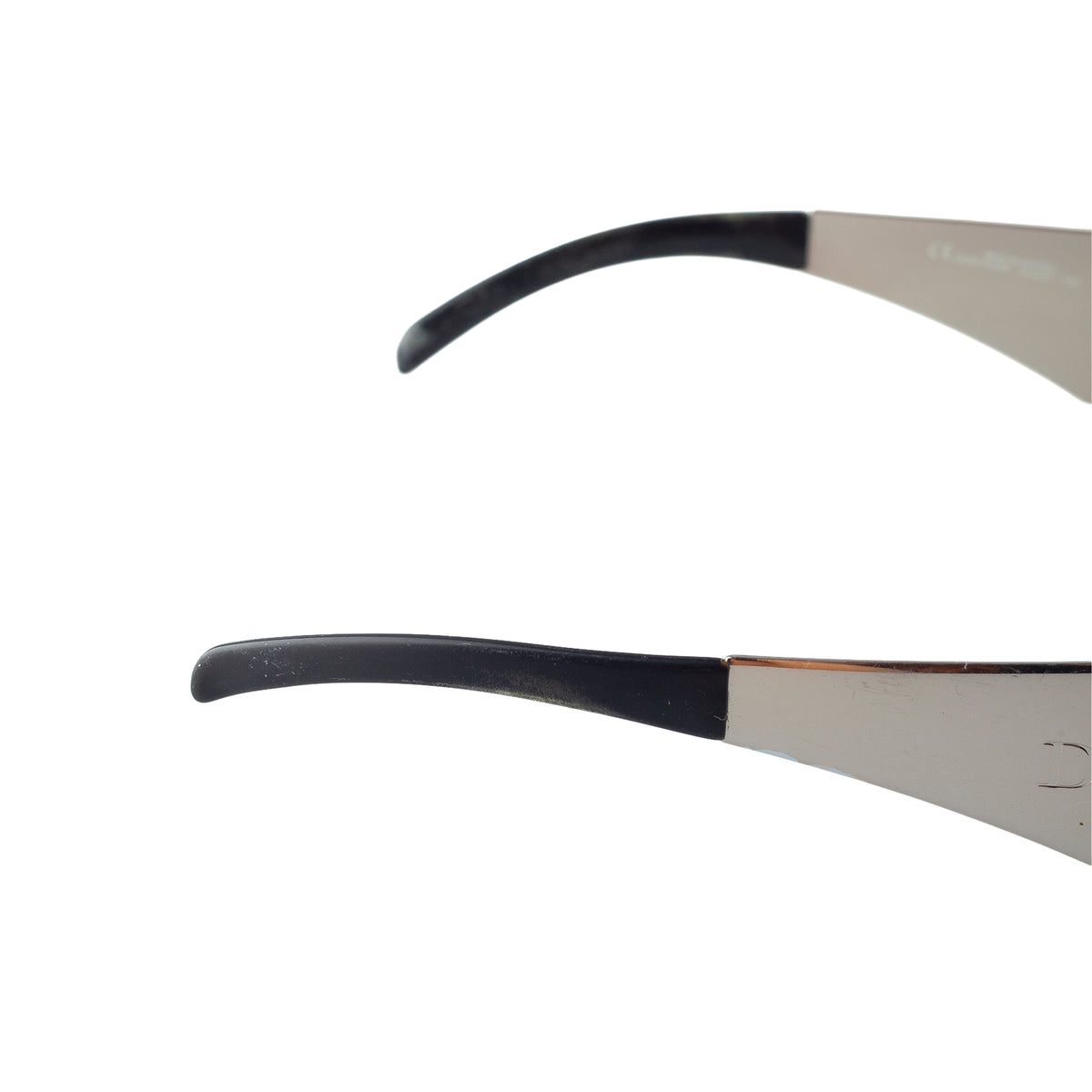 Christian Dior "Dior Punk" Silver Shield Sunglasses 3Y6W7