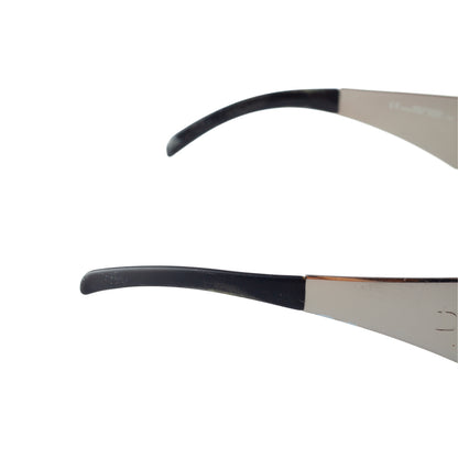 Christian Dior "Dior Punk" Silver Shield Sunglasses 3Y6W7
