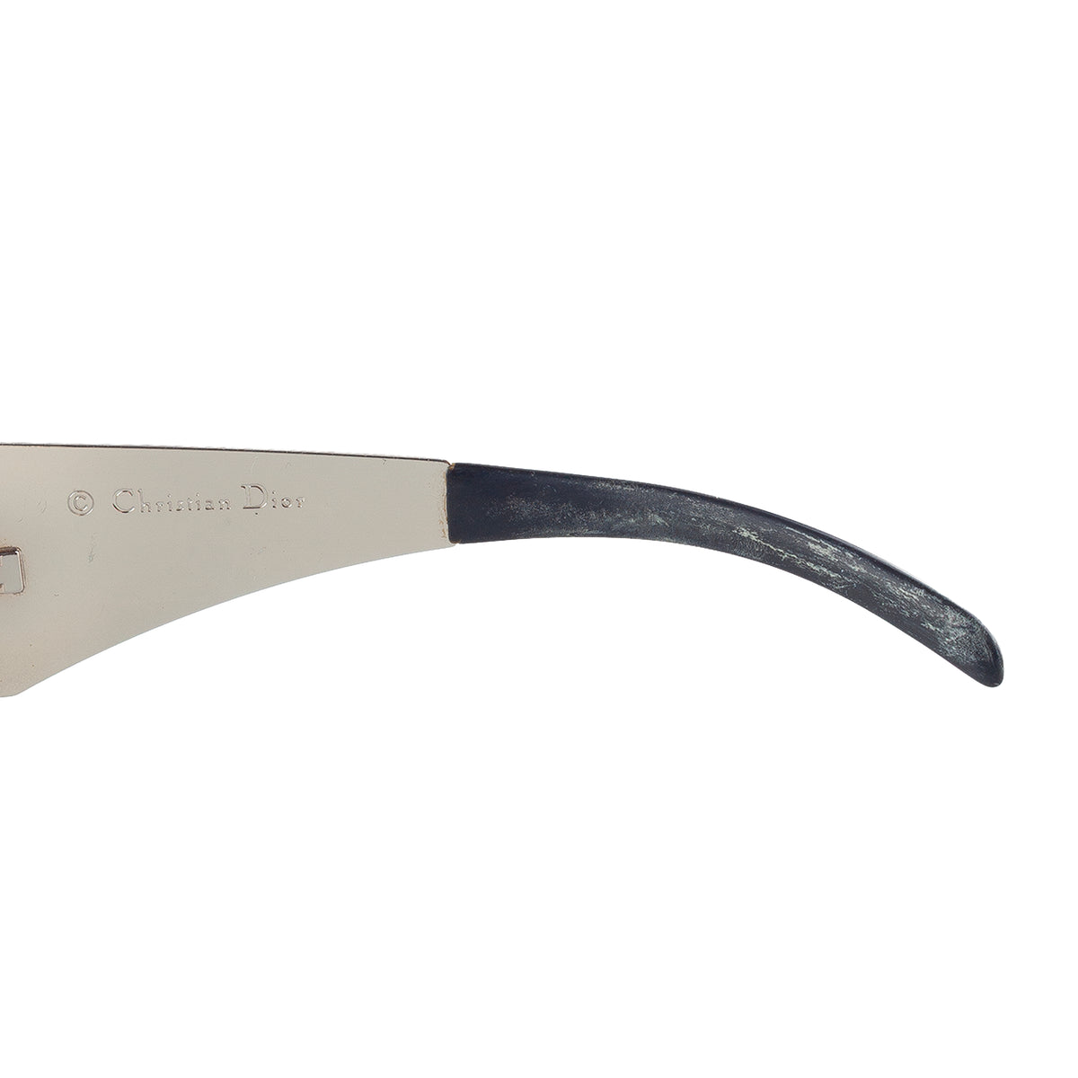 Christian Dior "Dior Punk" Silver Shield Sunglasses 3Y6W7